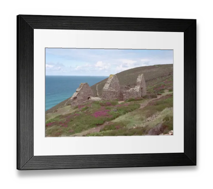 Framed Print : Calciner. Picturesque image of the disued arsenic calciner, St Agnes, Cornwall. IoE 63885 Framed Print : Calciner. Picturesque image of the disued arsenic calciner, St Agnes, Cornwall. IoE 63885