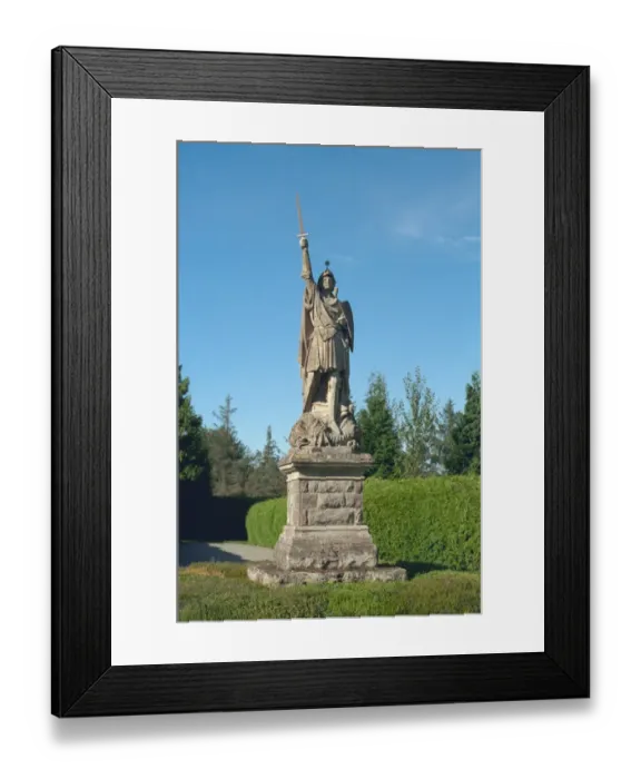 Framed Print : Statue. Life-size statue of St Michael, Belmont, Herefordshire. IoE 155340 Framed Print : Statue. Life-size statue of St Michael, Belmont, Herefordshire. IoE 155340