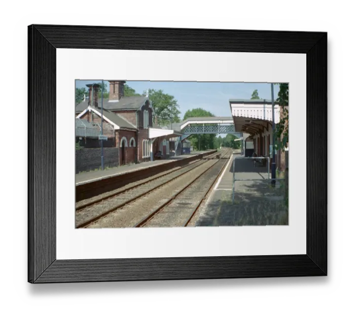 Framed Print : Albrighton Railway Station