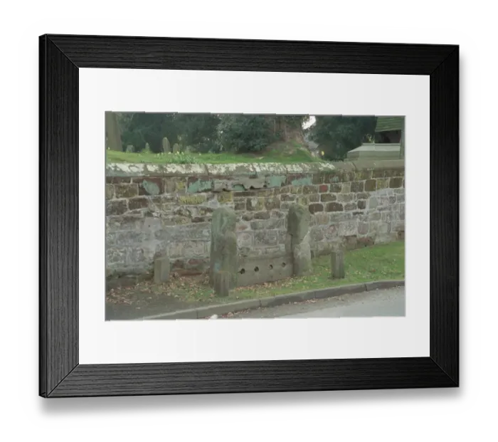 Framed Print : Village Stocks
