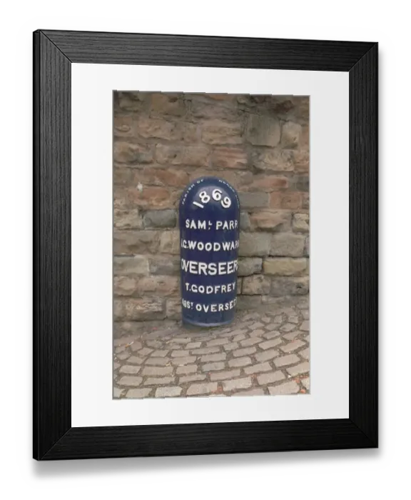 Framed Print : Boundary Marker