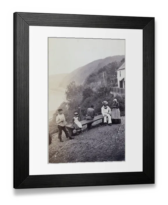 Framed Print : Lookout in Clovelly, Devon JRC01_01_059_091