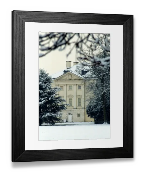 Framed Print : Marble Hill House in the snow M030022