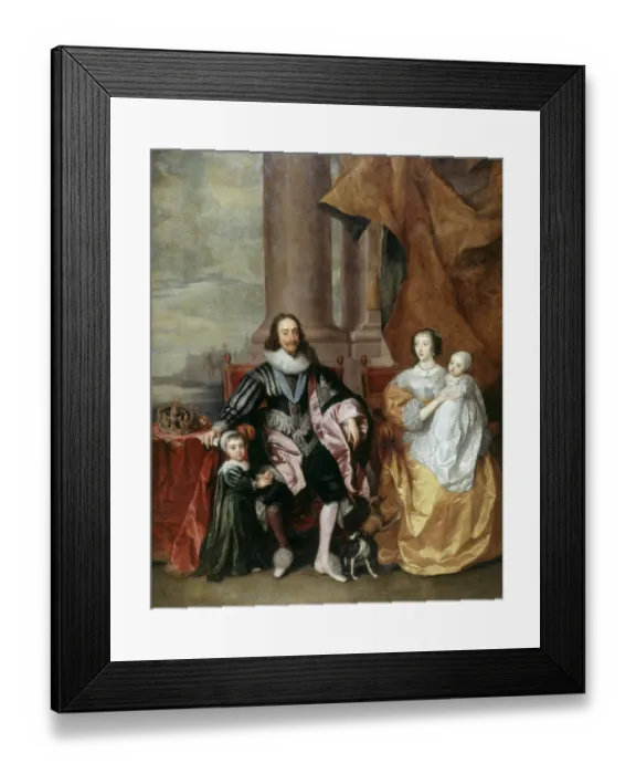 Framed Print : Charles I and family J970150