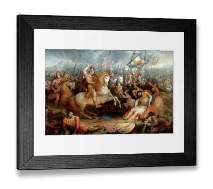 Framed Print : Wilkin - Battle of Hastings K021254