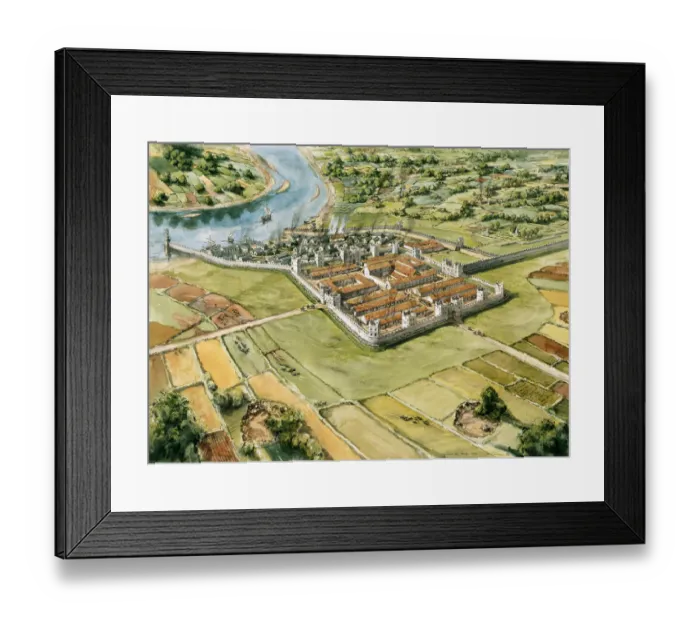 Framed Print : Segedunum Roman Fort J960244