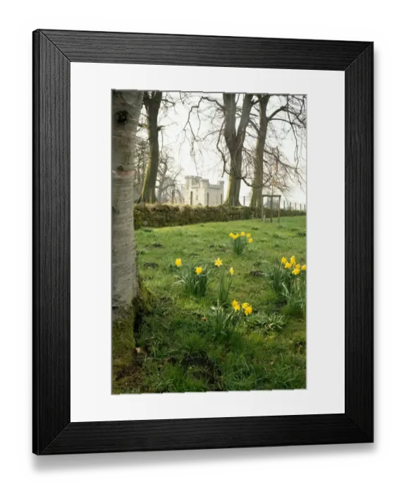 Framed Print : Belsay Castle K920457