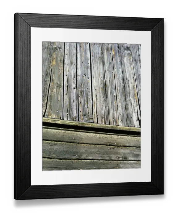 Framed Print : Wooden panels a058676