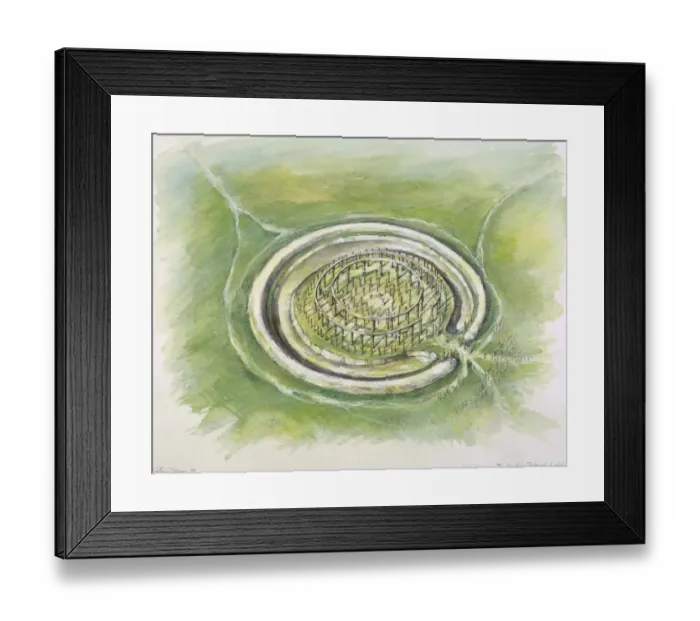 Framed Print : Woodhenge J040096 Framed Print : Woodhenge J040096