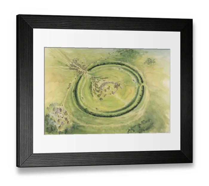 Framed Print : Stonehenge Phase 3i and 3a J050048