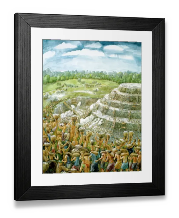 Framed Print : Silbury Hill J880280 Framed Print : Silbury Hill J880280