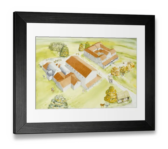 Framed Print : Wall Roman Site J850135 Framed Print : Wall Roman Site J850135