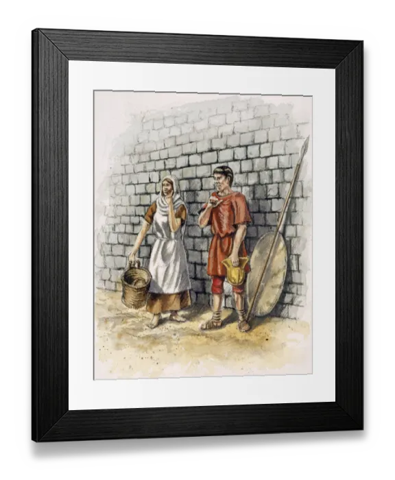 Framed Print : Roman man and woman J030115 Framed Print : Roman man and woman J030115