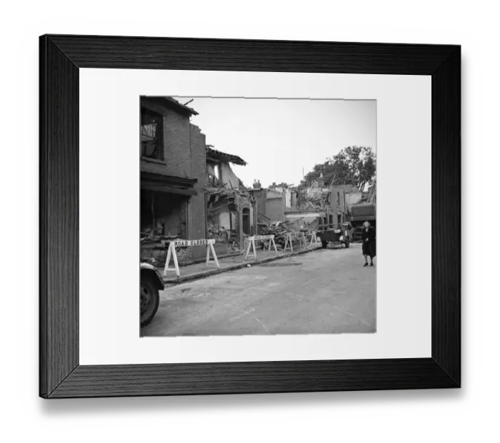 Framed Print : Bomb damage, Birmingham 1942 OP09005