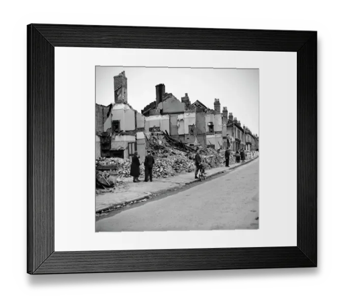 Framed Print : Bomb damage, Birmingham 1942 OP09006