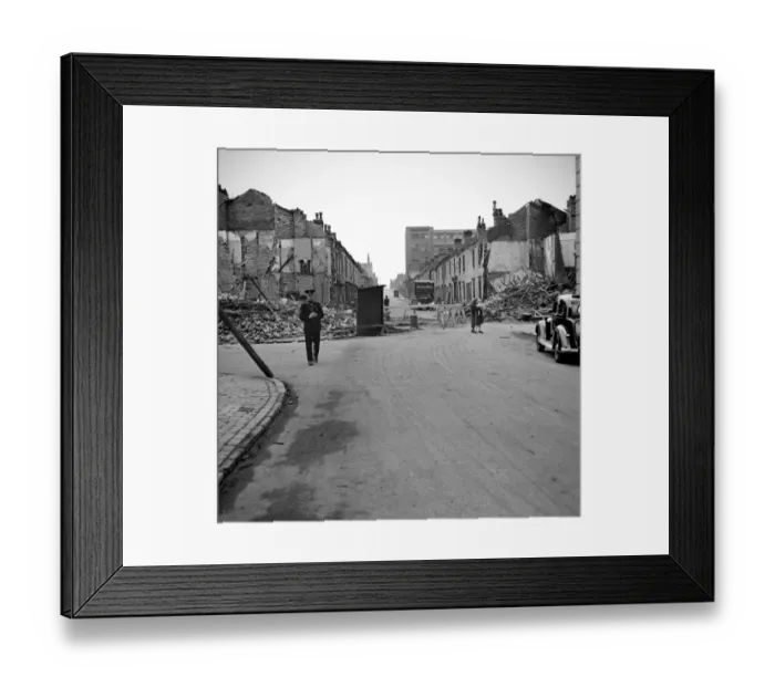 Framed Print : Bomb damage, Birmingham 1942 OP09007 Framed Print : Bomb damage, Birmingham 1942 OP09007