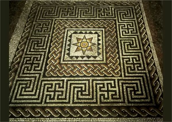 Mosaic floor, Aldborough Roman Town J920583