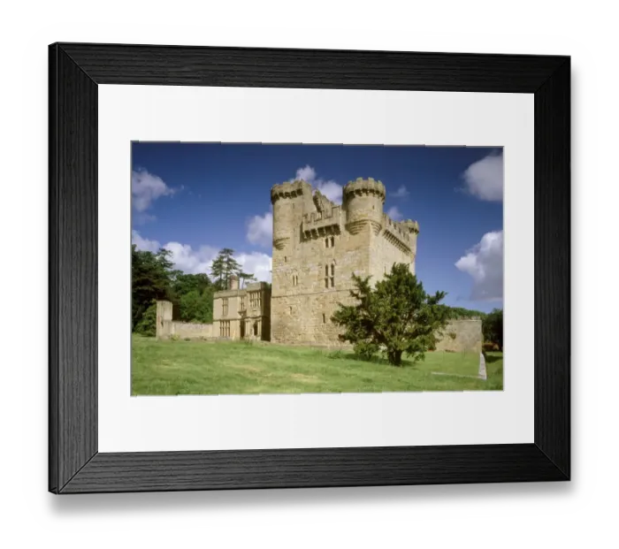 Framed Print : Belsay Castle K021987