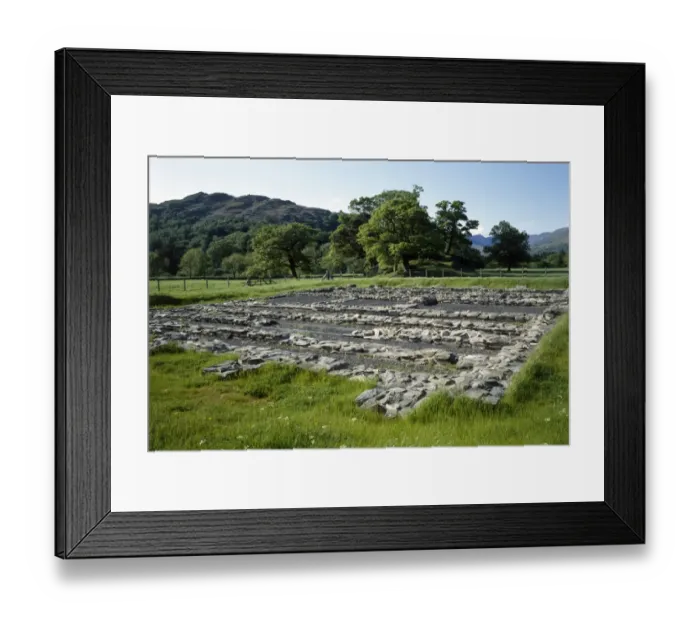 Framed Print : Ambleside Roman Fort K930152