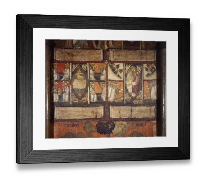 Framed Print : Westminster Abbey, Chapter House wall painting J870531