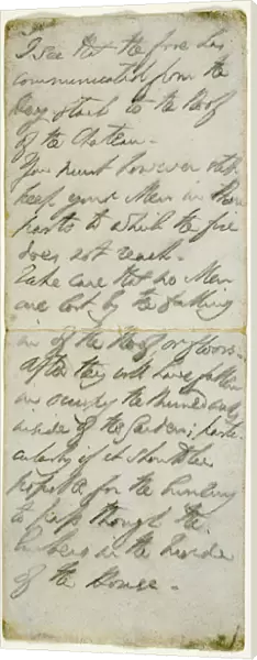 Battle instructions written by the Duke of Wellington K050231