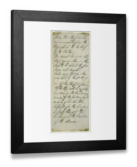 Framed Print : Battle instructions written by the Duke of Wellington K050231