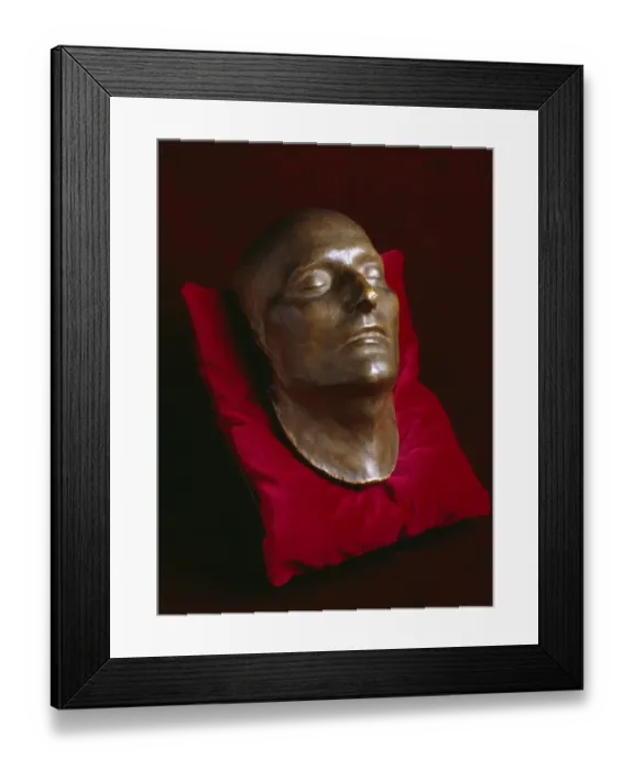 Framed Print : Napoleons death mask K040686