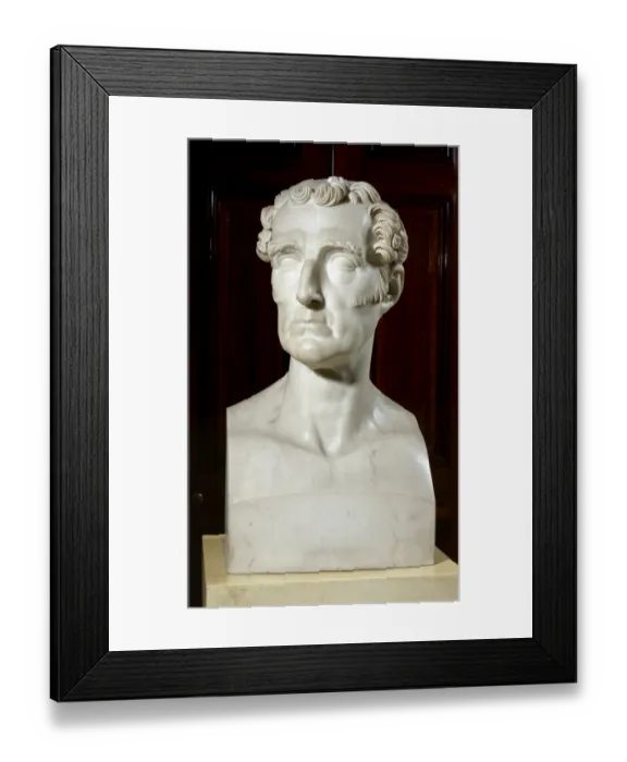 Framed Print : Pistrucci - Bust of the Duke of Wellington K040839