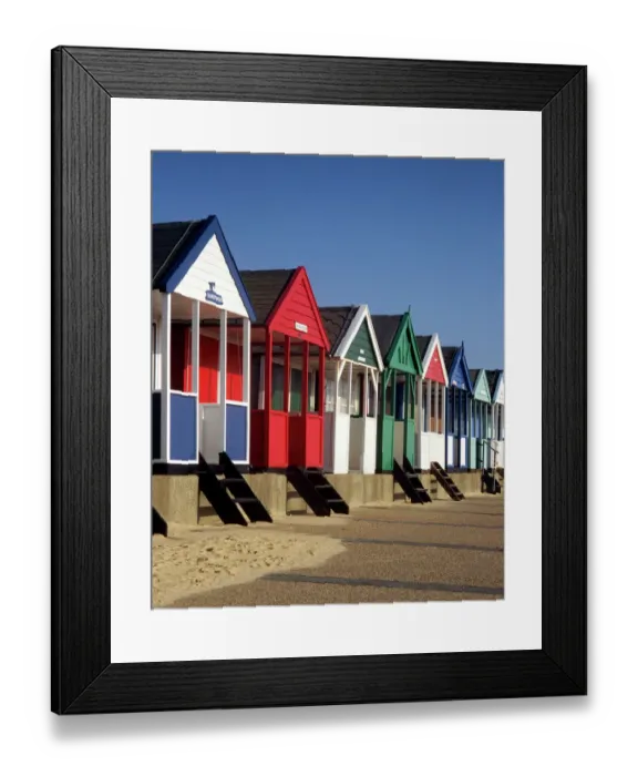 Framed Print : Beach huts K030616 Framed Print : Beach huts K030616