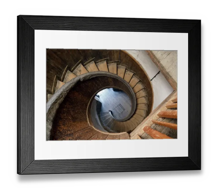 Framed Print : Upnor Castle staircase K951095