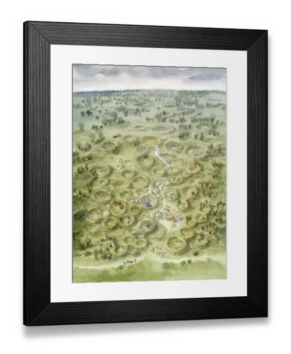 Framed Print : Grimes Graves c. 2000 BC J030065