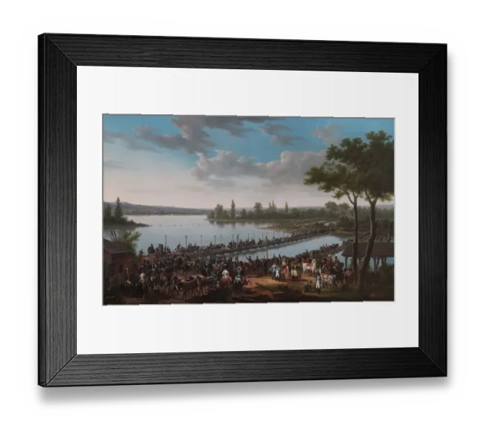 Framed Print : Swebach - The Passage of the Danube by Napoleon N070528 Framed Print : Swebach - The Passage of the Danube by Napoleon N070528