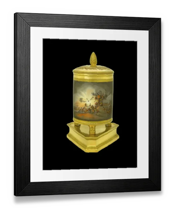 Framed Print : Ice pail showing the Storming of Ciudad Rodrigo N080942 Framed Print : Ice pail showing the Storming of Ciudad Rodrigo N080942