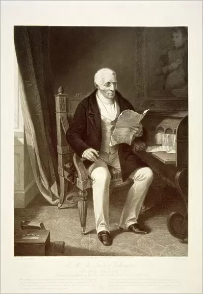 The Duke of Wellington reading despatches J050176