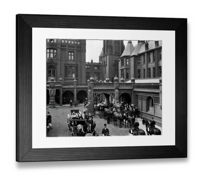 Framed Print : Royal opening of Birmingham General Hospital BL14150_001