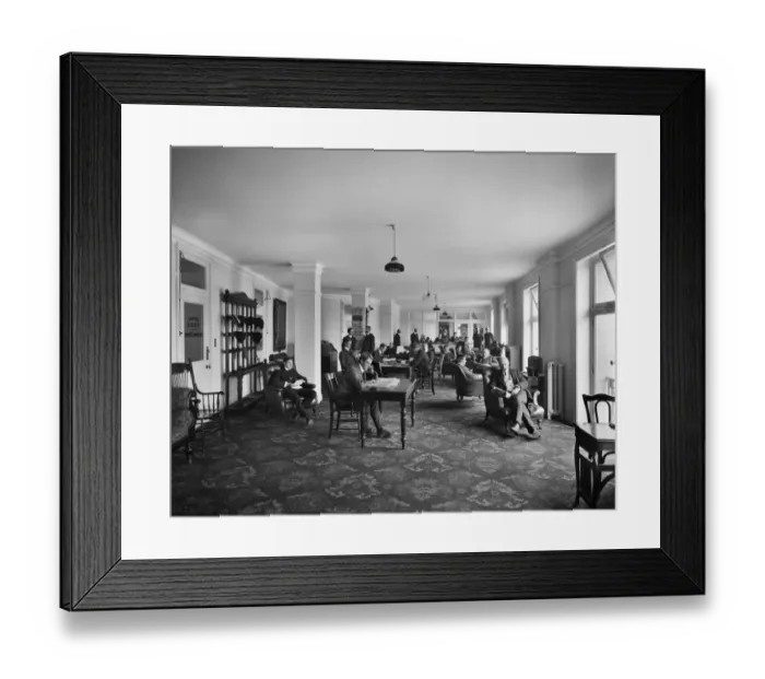 Framed Print : YMCA reading room 1907 BL20046