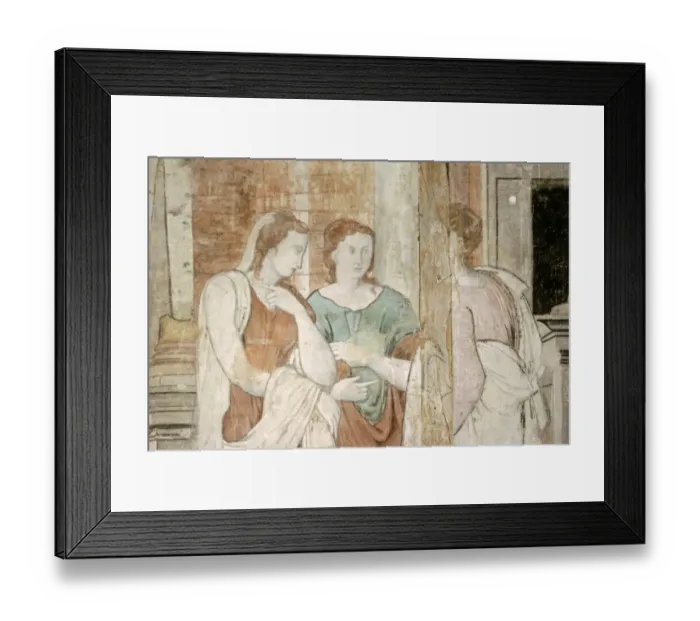 Framed Print : Hill Hall, Cupid and Psyche mural K990078