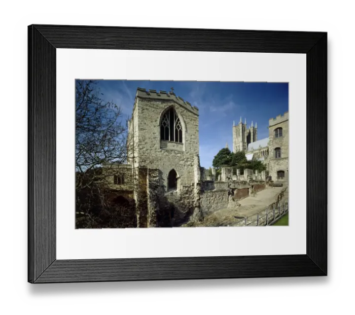Framed Print : Lincoln Medieval Bishops Palace K990953