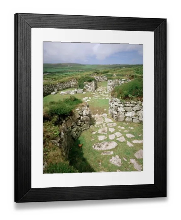 Framed Print : Chysauster Ancient Village J910203 Framed Print : Chysauster Ancient Village J910203