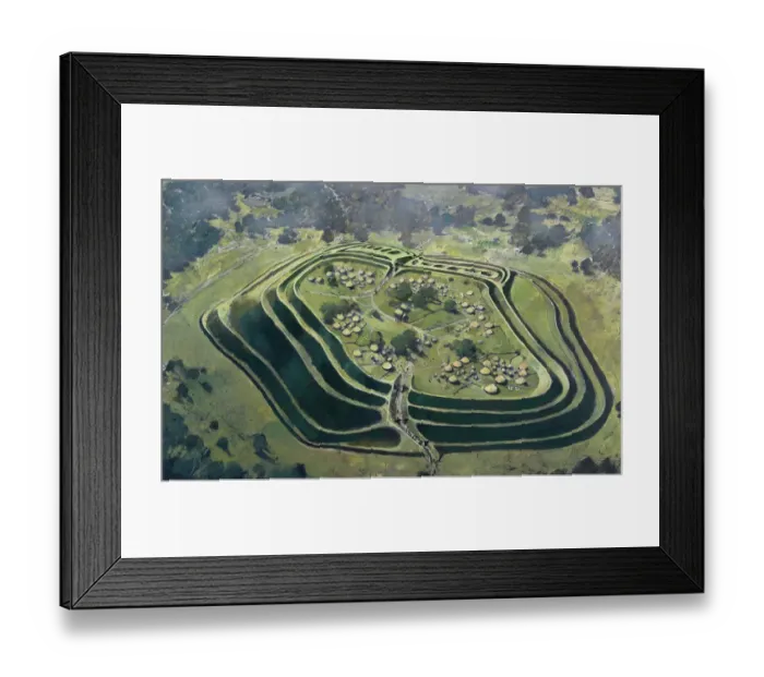 Framed Print : Old Oswestry Hill Fort N080553