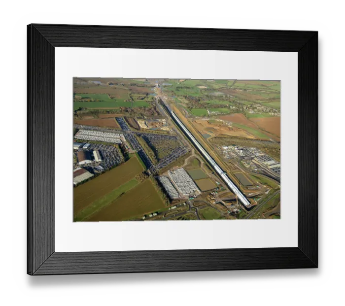 Framed Print : Construction of the Chipping Warden Green Tunnel 35588_009