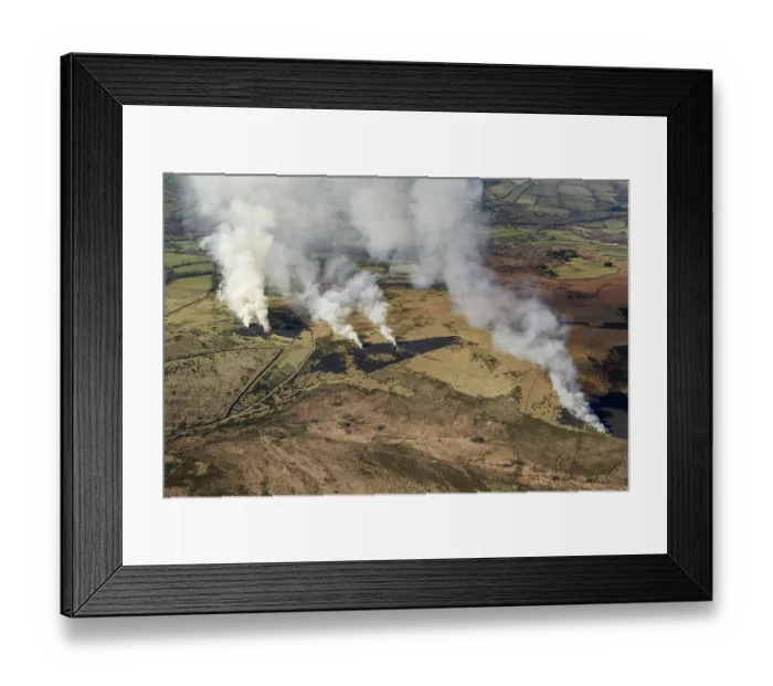 Framed Print : Bracken Burning, Dartmoor 35597_015 Framed Print : Bracken Burning, Dartmoor 35597_015