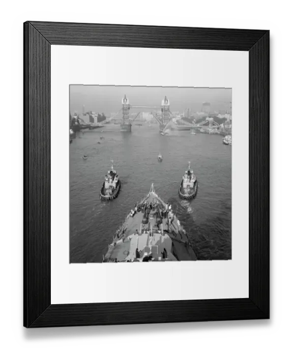Framed Print : HMS Belfast and Tower Bridge a98_05144