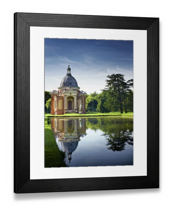 Framed Print : Long Water and Archer Pavilion, Wrest Park N100585