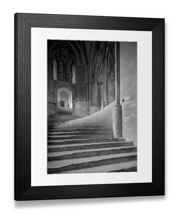 Framed Print : Sea of Steps, Wells Cathedral a66_00136