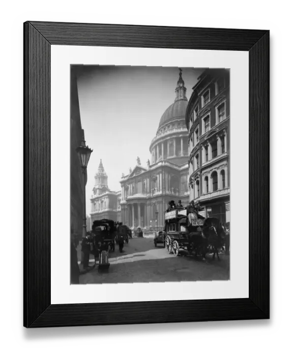 Framed Print : Cannon Street and St Pauls CC73_01837 Framed Print : Cannon Street and St Pauls CC73_01837