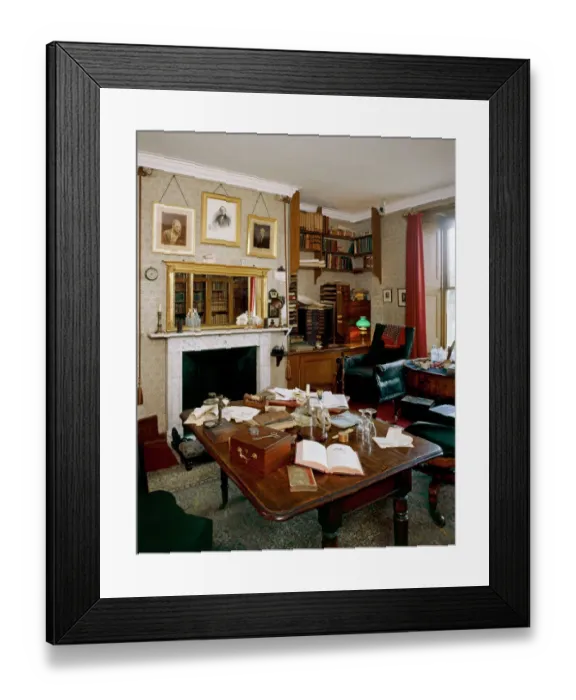 Framed Print : Darwins study, Down House J980003