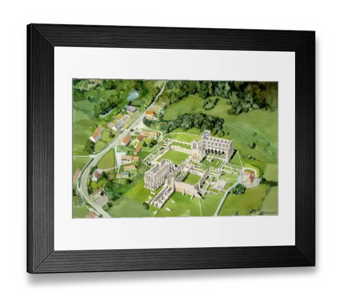 Framed Print : Rievaulx Abbey J050078 Framed Print : Rievaulx Abbey J050078