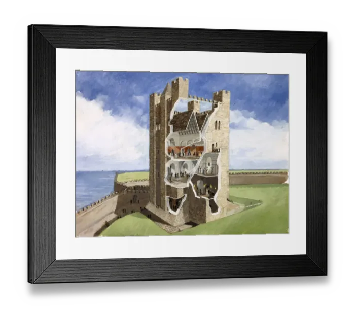 Framed Print : Scarborough Castle J000084