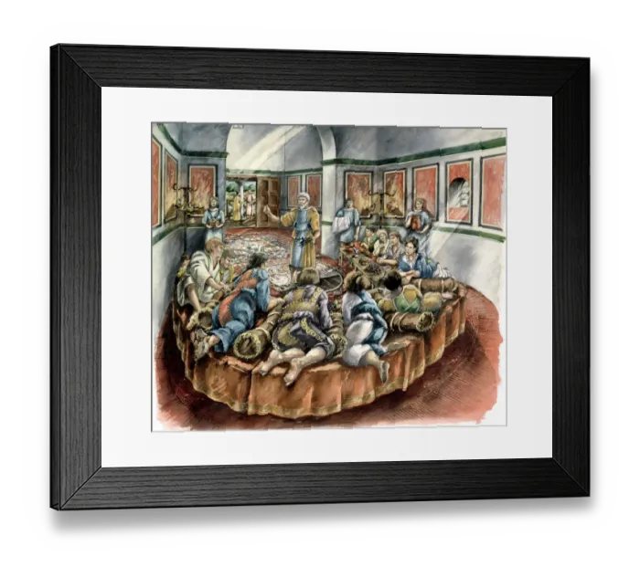 Framed Print : Lullingstone Roman Villa J000136 Framed Print : Lullingstone Roman Villa J000136